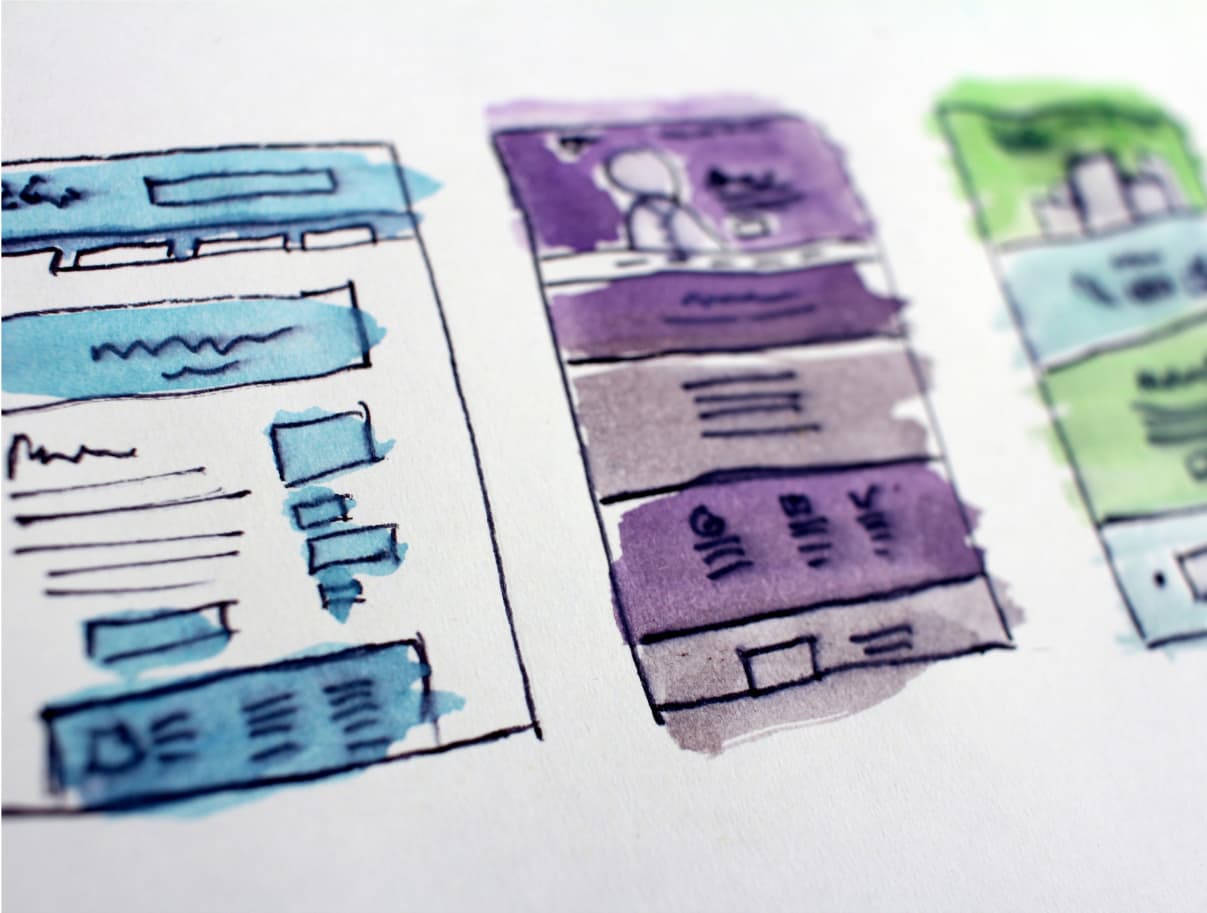 Sketched responsive web layouts
